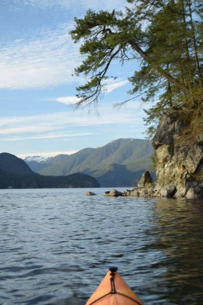 istock Kayaking in Deep Cove at sunset 1152757285
