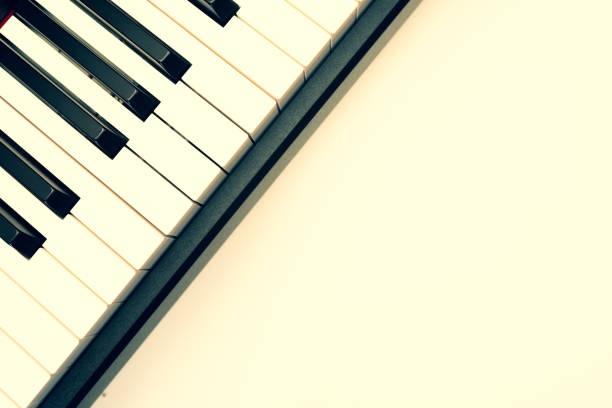 piano keys and white space