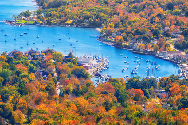 istock View from Mount Battie overlooking Camden harbor, Maine 1152758546