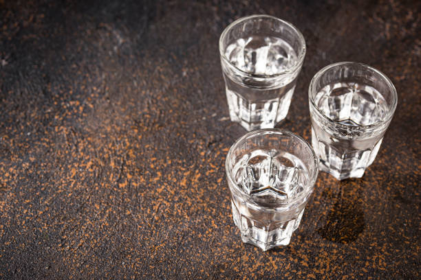 istock Glasses of Russian drink vodka 1152766715