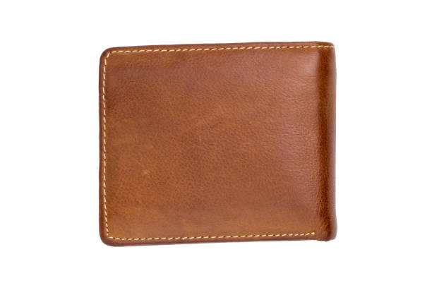 istock brown wallet isolated on white background. 1152767786