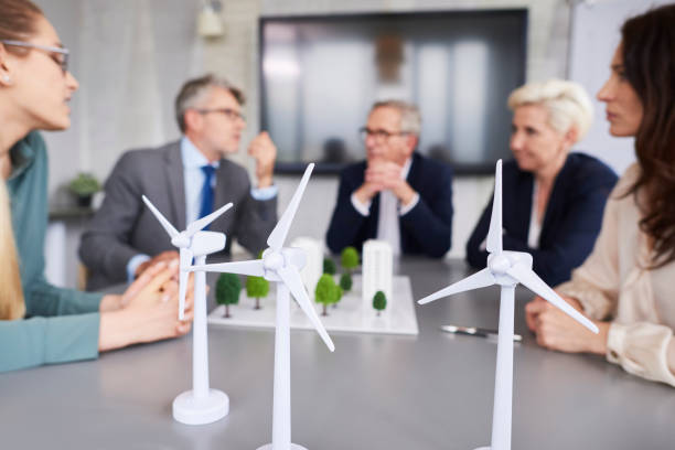 istock Shot of three wind turbines 1152770110