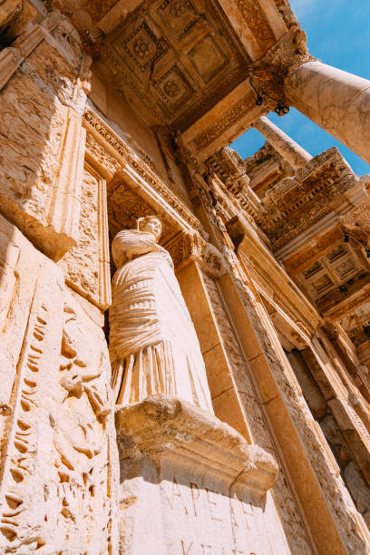 istock Statue on the Front of Celsus Library 1152771556