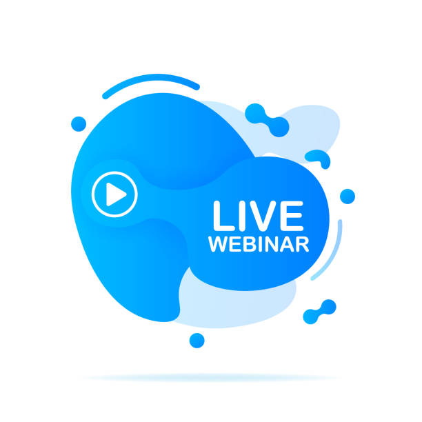Abstract liquid shape with gradient. live webinar. Vector stock illustration. Abstract liquid shape with gradient. live webinar. Vector illustration. air fees stock illustrations
