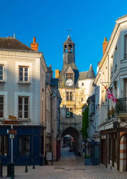 Beautiful medieval village Amboise, France