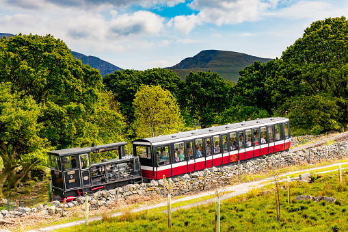 Llanberis\nGwnedd\nWales\nMay 13, 2019\nThe Snowdon Mountain Railway, which has been operating for over 100 years