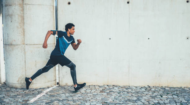 istock Afro-american sportsman running 1152777089