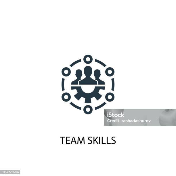 Team Skills Icon Simple Element Illustration Team Skills Concept Symbol Design Can Be Used For Web And Mobile Stock Illustration - Download Image Now