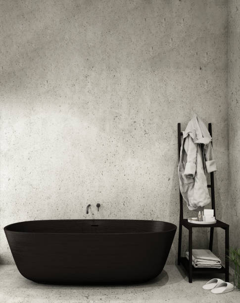 istock Modern Bathroom Interior design,trend design 2019 ,3d rendering ,3d illustration 1152789046