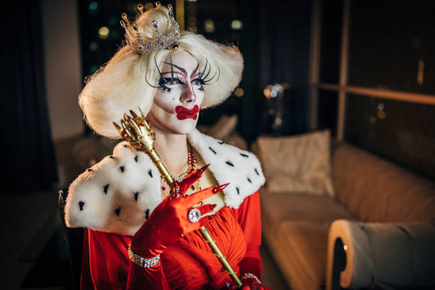 istock Man dressed up like drag queen 1152790540