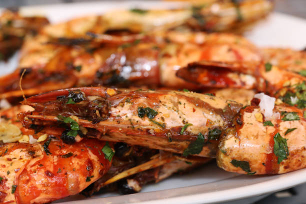 istock Grilled Black Tiger Shrimps 1152793025