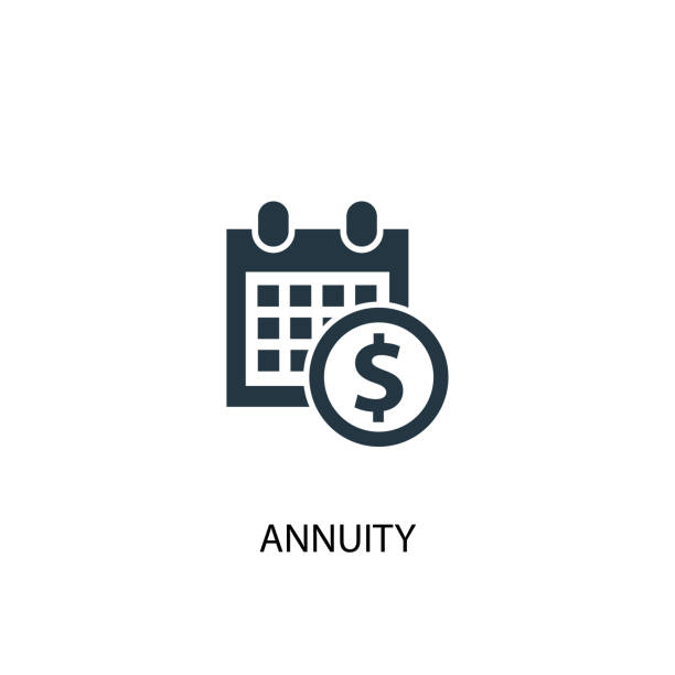 annuity icon. Simple element illustration. annuity concept symbol design. Can be used for web and mobile. annuity icon. Simple element illustration. annuity concept symbol design. Can be used for web and mobile. paid icon stock illustrations
