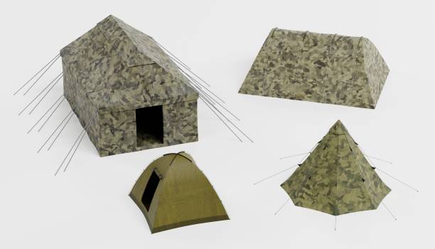 Realistic 3d Render of Tents