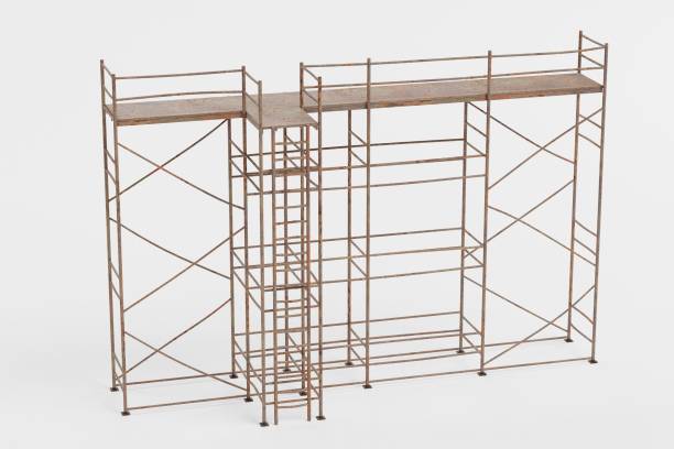 istock Realistic 3D Render of Metal Scaffolding 1152796112