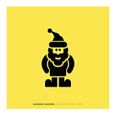 istock Garden Gnome Icon 1152798268