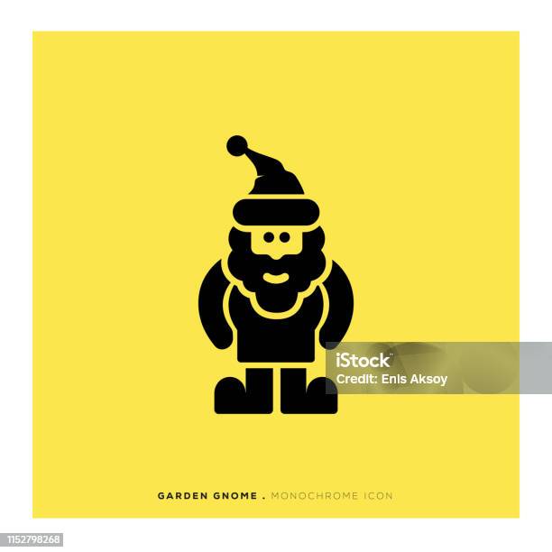 Garden Gnome Icon Stock Illustration - Download Image Now - Elf, Garden Gnome, Hat