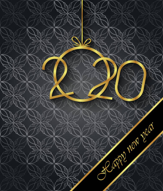 ilustrações de stock, clip art, desenhos animados e ícones de 2020 happy new year background for your invitations, festive posters, greetings cards. - 13584