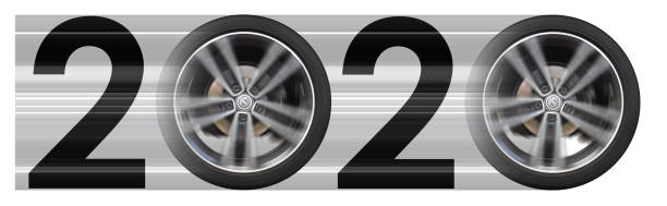 istock 3D Rendering of 2020 with Alloy Wheels in Motion 1152805588