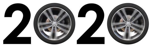 istock 3D Rendering of 2020 with Alloy Wheels in Motion 1152805590