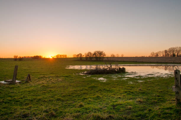 istock Sunset in east Flanders 1152807532