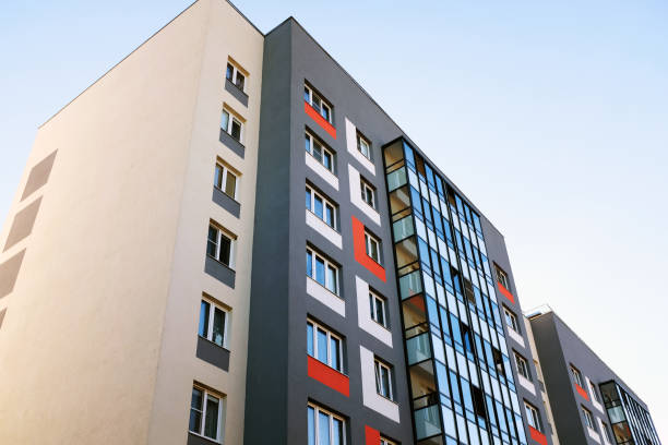 istock facade of a residential building 1152809258