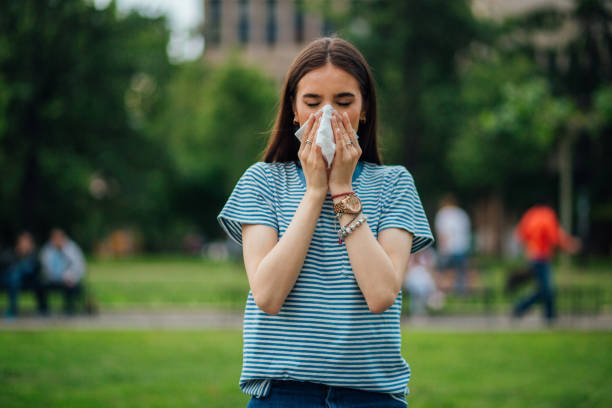 istock Girl suffering from allergies 1152812451