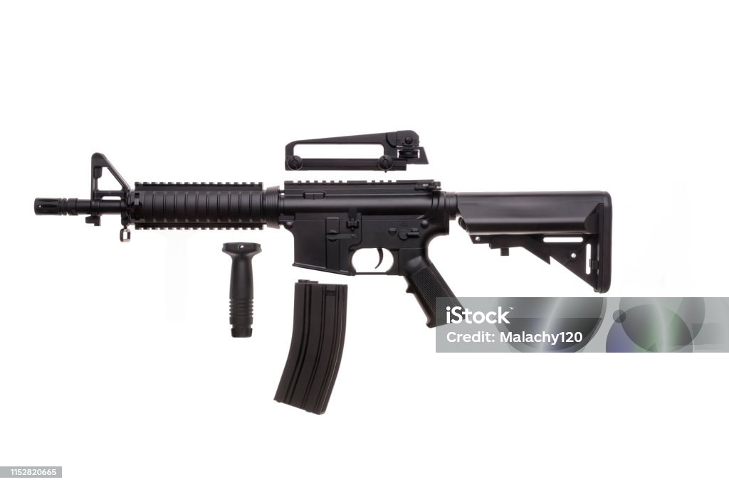 Large picture of an isolated weapon AR-15 AR-15 Stock Photo