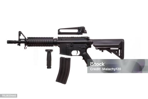 Large Picture Of An Isolated Weapon Ar15 Stock Photo - Download Image Now - AR-15, Rifle, Arkansas