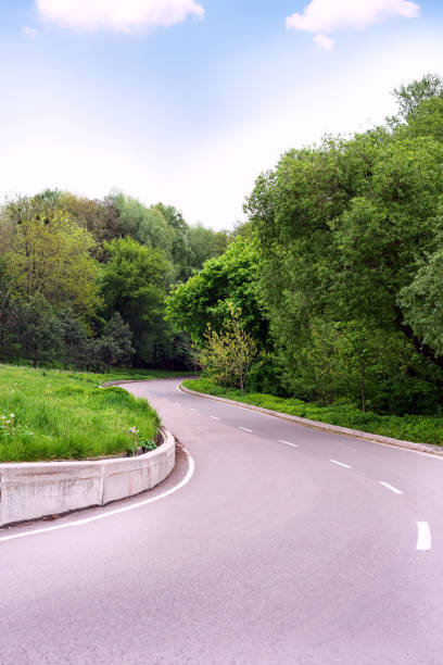 istock Curve along skyline drive in green park 1152823561