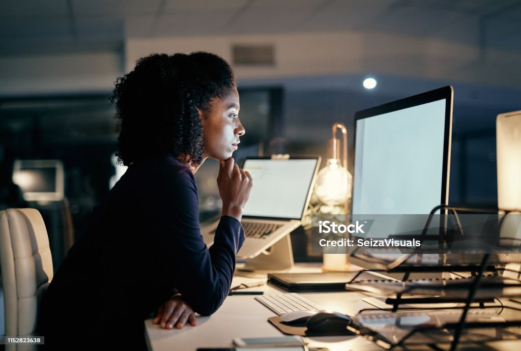 Hard Working Computer Worker It Takes Hard Work To Maintain Continuous Success Stock Photo ...