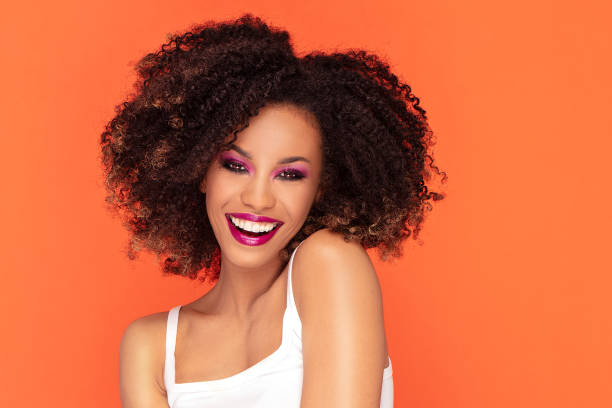istock Happy afro girl in glamour makeup. 1152824964