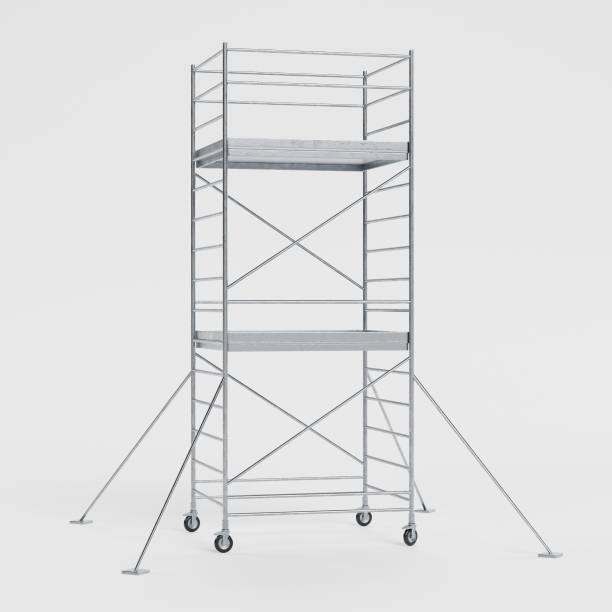 istock Realistic 3D Render of Metal Scaffolding 1152831041