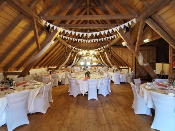 istock wedding bride party farm event 1152834585