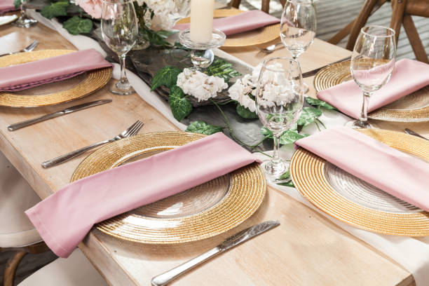 istock reception hall decorated with tables for wedding or other social event 1152834838