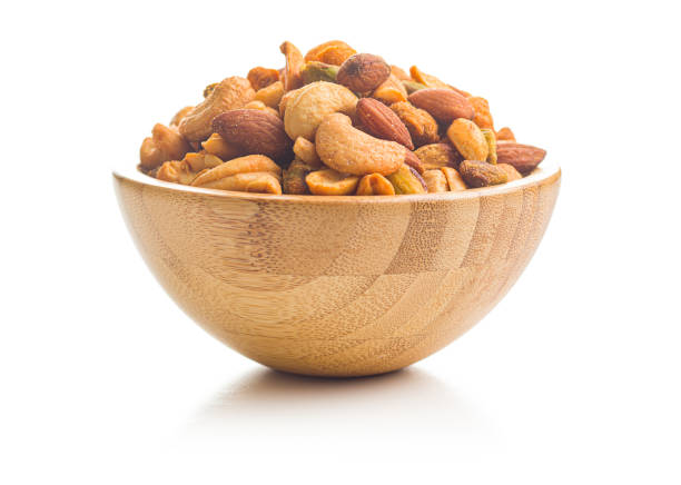 istock Spicy flavoured nuts. Mix of nuts. 1152839768