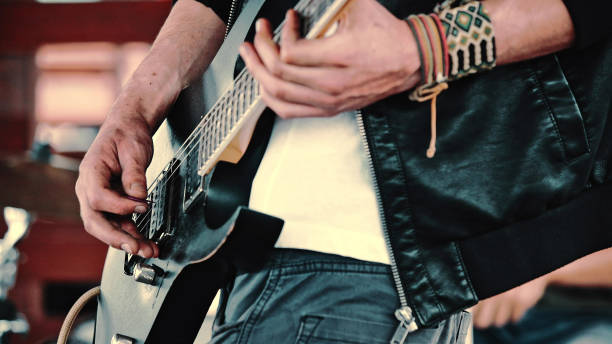 istock Playing on electric guitar. Jam session 1152840768