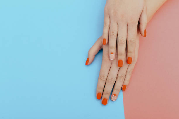 istock Natural nails, gel polish. Perfect clean manicure 1152843368