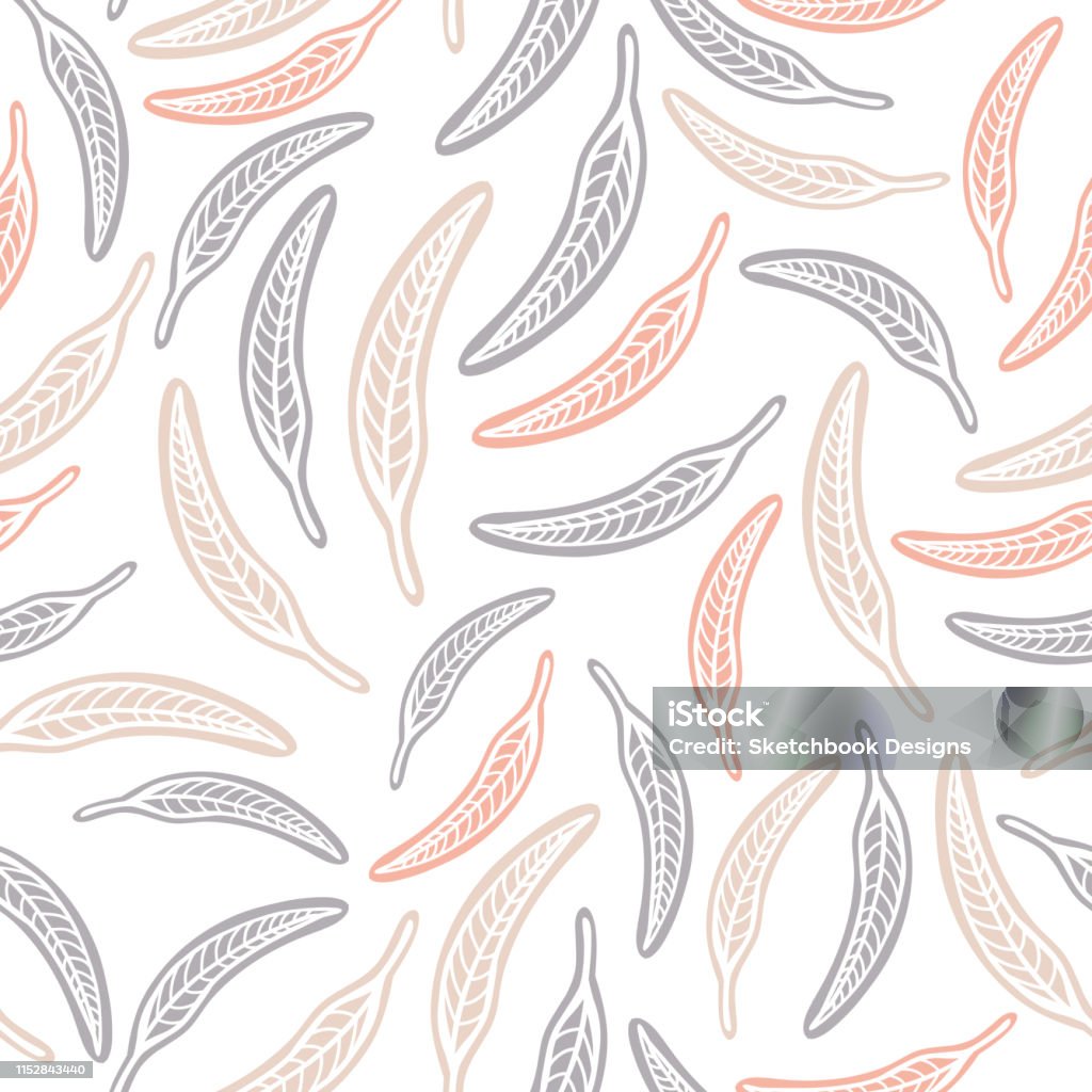 Gum Tree Patterns Gum Leaves Vector Repeat Pattern Stock Illustration - Download Image ...