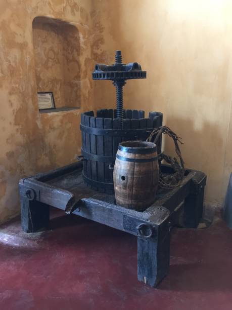 istock Old tools used in wine making.                              Santorini/Greece  05/16/2019 1152844116