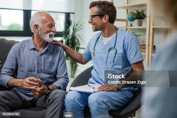 Im Glad To See You Doing Well Stock Photo - Download Image Now - Doctor, Patient, Healthcare And Medicine