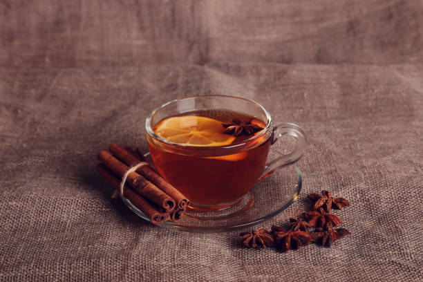 istock Fruit tea with spices and cookies 1152844859