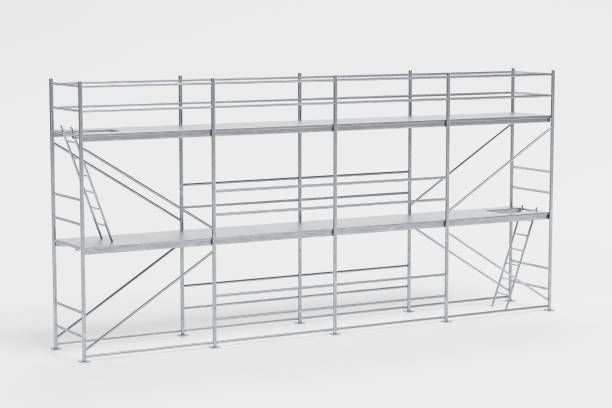 istock Realistic 3D Render of Metal Scaffolding 1152848636