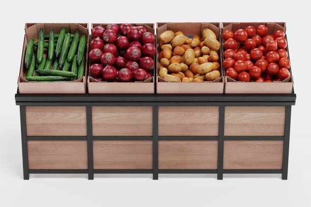 istock Realistic 3D Render of Vegetable on Stand 1152850050
