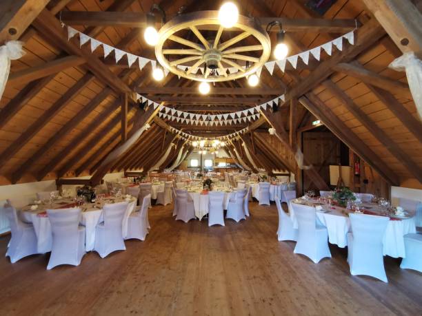 istock wedding bride party farm event 1152851014