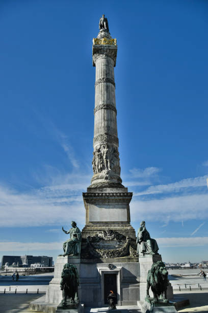 Brussels war memorial stock photo