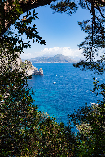 Seascape in Capri Island, Italy