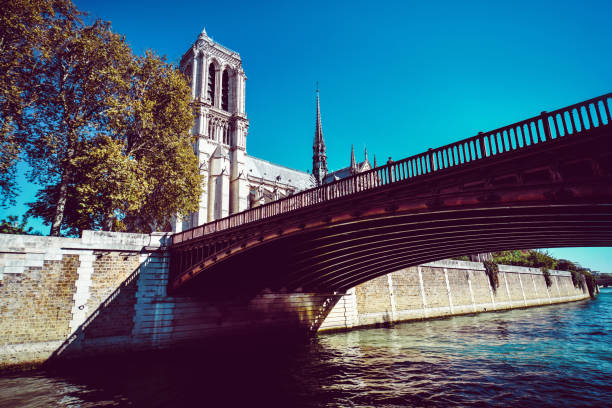 Bridge Leading To The Notre Dame Cathedral