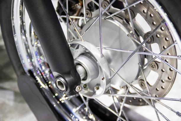 istock wheel spokes and brake disc of a motorcycle 1152862885