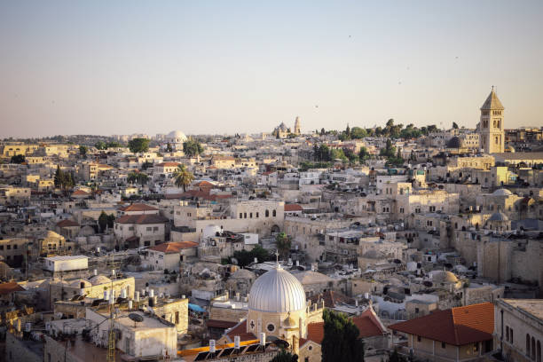 istock Jerusalem old city skyline sunset 1152862897