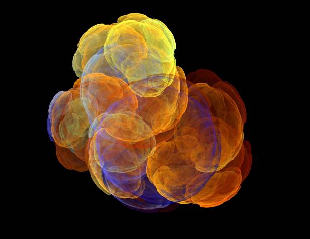istock image of one Digital Fractal on Black Color 1152864210